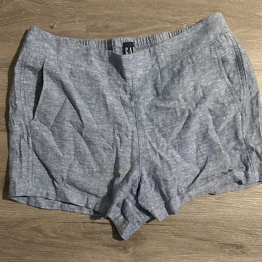 GAP Women's Light Blue High Waist Shorts